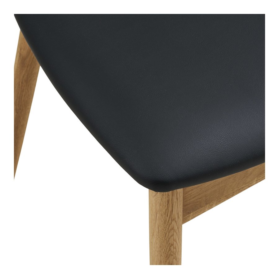 lanuza-spisebordsstol-i-sort-pu-ben-i-natur-egetr-fra-house-nordic-b48-6 Lanuza Spisebordsstol i Sort PU & Ben i Natur Egetræ fra House Nordic | B48xL51xH77 cm - Billede 9