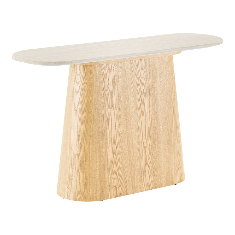 Larvik Konsolbord i Off-White Granit & Natur Asketræ fra House Nordic | B130xD40xH78 cm - Billede 5