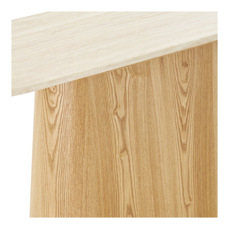 Larvik Konsolbord i Off-White Granit & Natur Asketræ fra House Nordic | B130xD40xH78 cm - Billede 8