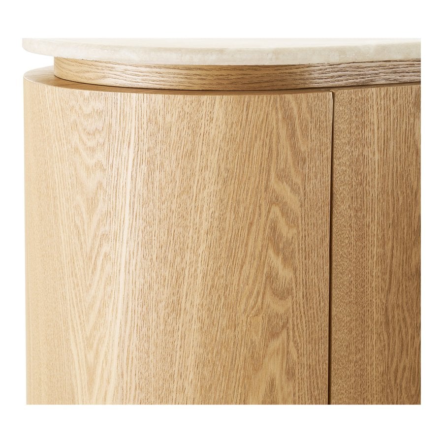 Larvik Skænk i Natur Asketræ & Off-White Granit fra House Nordic | B180xD40xH85 cm - Billede 10