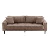 lido-3-personers-sofa-i-brun-fljl-med-puder-ben-i-sort-tr-fra-house-no Lido 3 Personers Sofa i Brun Fløjl med Puder & Ben i Sort Træ fra House Nordic | B210xL93xH76 cm - Billede 4
