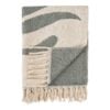 Loni Plaid i Sand/Grøn Bomuld fra House Nordic | L180xB130 cm - Billede 4