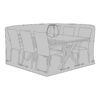 Luksus Overtræk til Bord med 6 Stole i Sort Polyester fra House Nordic | L235xB155xH95 cm - Billede 5