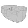 Luksus Overtræk til Lounge & Sofasæt i Sort Polyester fra House Nordic | L210xB180xH95 cm - Billede 5