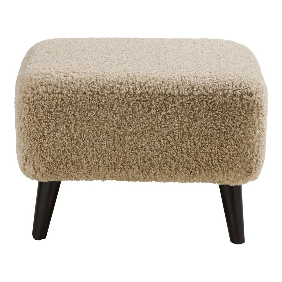 Lunaro Puf i Lysebrun Polyester fra House Nordic | L54xB43xH39 cm - Billede 5