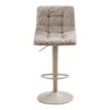 Middelfart Barstol i Grå Polyester & Stel i Grå Stål fra House Nordic | L45xB43xH88-108 cm - Billede 5