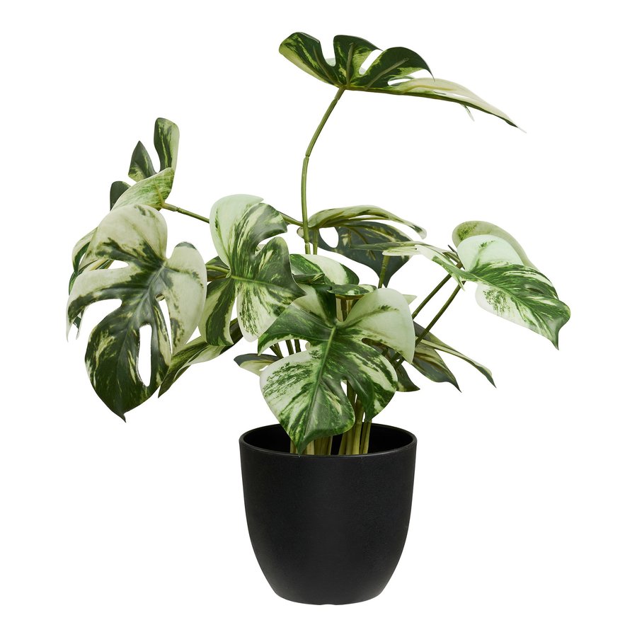 monstera-kunstig-plante-i-grn-pe-plastik-fra-house-nordic-l26xb26xh41 Monstera Kunstig Plante i Grøn PE Plastik fra House Nordic | L26xB26xH41 cm - Billede 4