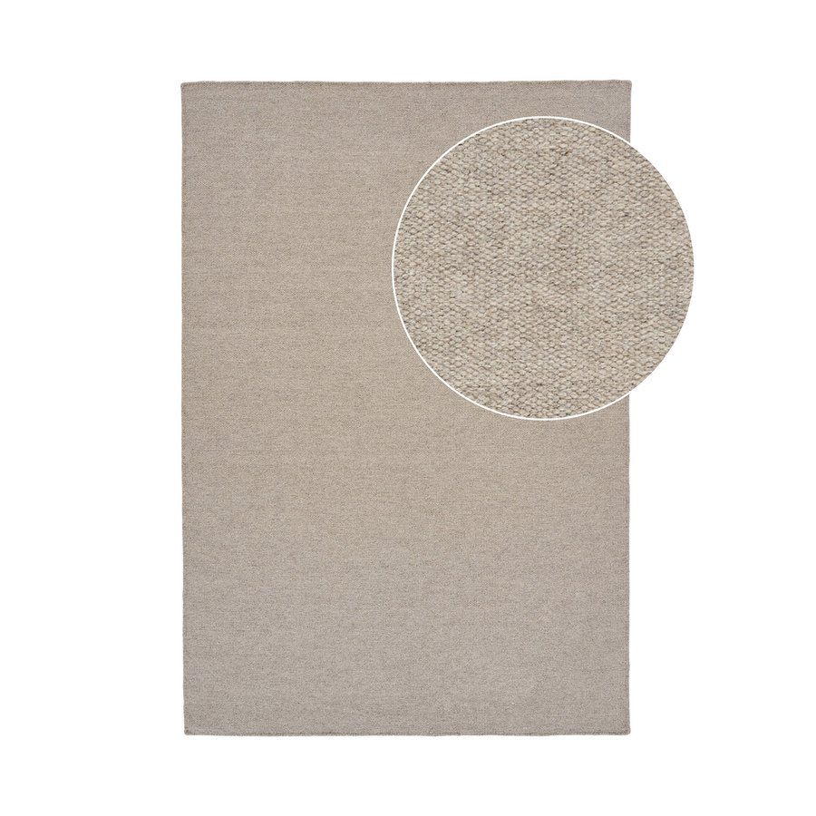 nila-gulvtppe-i-mrk-sand-uld-fra-house-nordic-b160xl230-cm Nila Gulvtæppe i Mørk Sand Uld fra House Nordic | B160xL230 cm - Billede 4