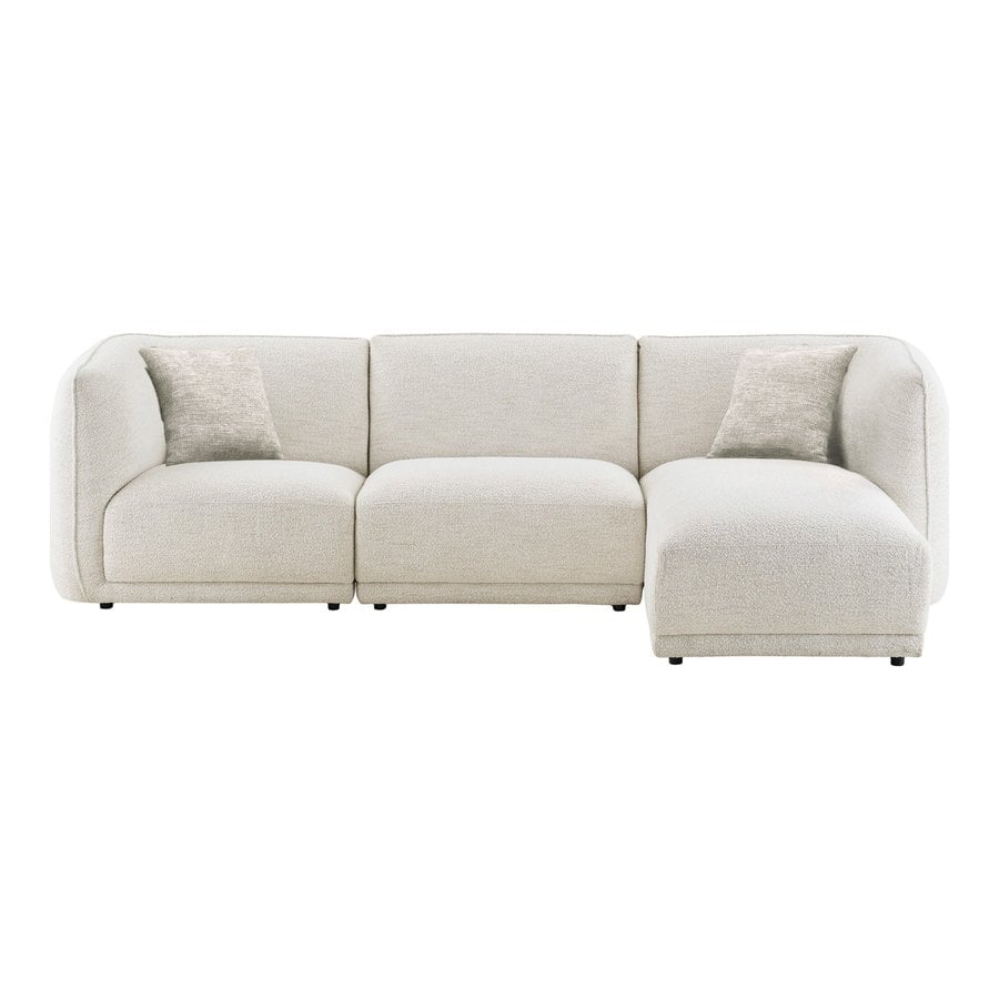 noor-hjrevendt-loungesofa-i-off-white-polyester-med-2-puder-fra-house Noor Højrevendt Loungesofa i Off-White Polyester med 2 Puder fra House Nordic | B276xL94-166xH75 cm - Billede 4
