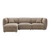 noor-venstrevendt-loungesofa-i-brun-polyester-med-2-puder-fra-house-no-2 Noor Venstrevendt Loungesofa i Brun Polyester med 2 Puder fra House Nordic | B276xL94-166xH75 cm - Billede 4
