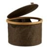 Noto Kurv i Brun Bambus & Polyester fra House Nordic | Ø30xH20 cm - Billede 6