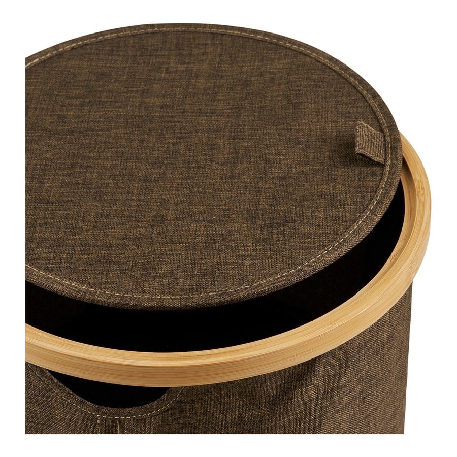 Noto Kurv i Brun Bambus & Polyester fra House Nordic | Ø30xH20 cm - Billede 7