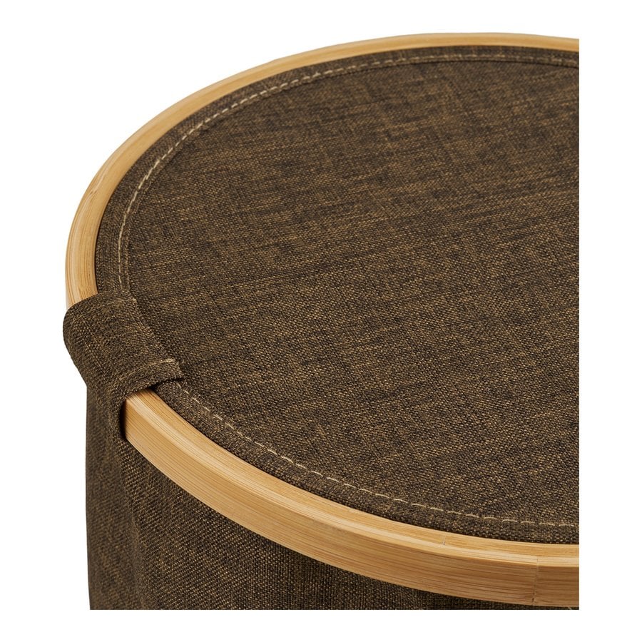 Noto Kurv i Brun Bambus & Polyester fra House Nordic | Ø30xH20 cm - Billede 8
