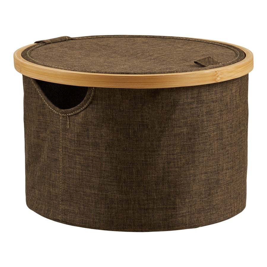 Noto Kurv i Brun Bambus & Polyester fra House Nordic | Ø30xH20 cm - Billede 4