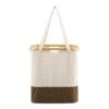 Noto Vasketøjspose i Off White/Brun Bambus & Polyester fra House Nordic | L40xB30xH45 cm - Billede 5