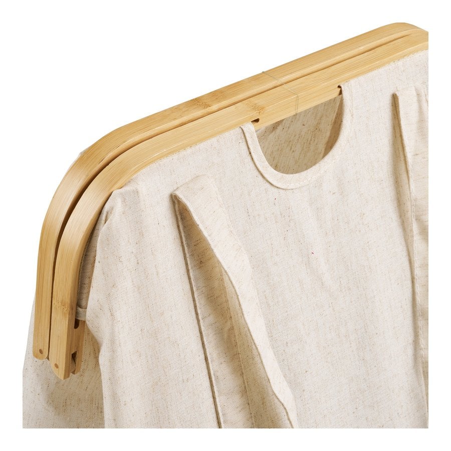 Noto Vasketøjspose i Off White/Brun Bambus & Polyester fra House Nordic | L40xB30xH45 cm - Billede 7