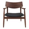 olvera-loungestol-i-mrkebrun-asketr-sort-pu-fra-house-nordic-l69xb69xh-2 Olvera Loungestol i Mørkebrun Asketræ & Sort PU fra House Nordic | L69xB69xH72 cm - Billede 5