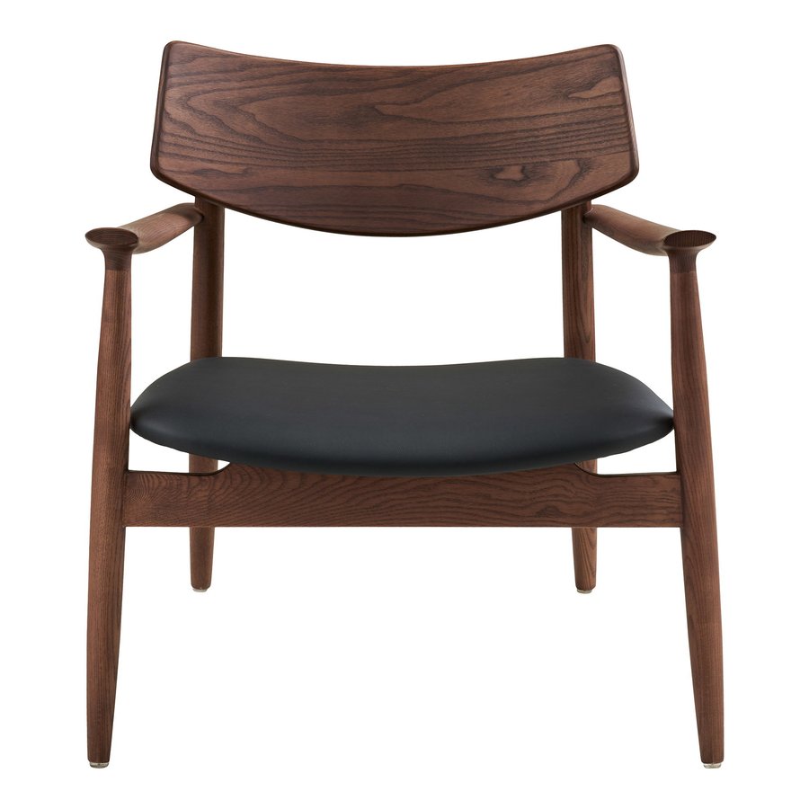 olvera-loungestol-i-mrkebrun-asketr-sort-pu-fra-house-nordic-l69xb69xh-2 Olvera Loungestol i Mørkebrun Asketræ & Sort PU fra House Nordic | L69xB69xH72 cm - Billede 5