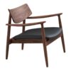 olvera-loungestol-i-mrkebrun-asketr-sort-pu-fra-house-nordic-l69xb69xh-3 Olvera Loungestol i Mørkebrun Asketræ & Sort PU fra House Nordic | L69xB69xH72 cm - Billede 6