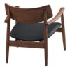 olvera-loungestol-i-mrkebrun-asketr-sort-pu-fra-house-nordic-l69xb69xh-4 Olvera Loungestol i Mørkebrun Asketræ & Sort PU fra House Nordic | L69xB69xH72 cm - Billede 7