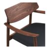 olvera-loungestol-i-mrkebrun-asketr-sort-pu-fra-house-nordic-l69xb69xh-5 Olvera Loungestol i Mørkebrun Asketræ & Sort PU fra House Nordic | L69xB69xH72 cm - Billede 8