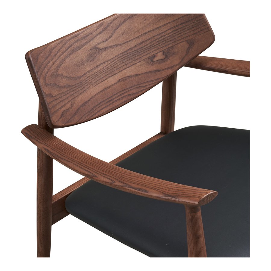 olvera-loungestol-i-mrkebrun-asketr-sort-pu-fra-house-nordic-l69xb69xh-5 Olvera Loungestol i Mørkebrun Asketræ & Sort PU fra House Nordic | L69xB69xH72 cm - Billede 8