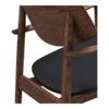 olvera-loungestol-i-mrkebrun-asketr-sort-pu-fra-house-nordic-l69xb69xh-6 Olvera Loungestol i Mørkebrun Asketræ & Sort PU fra House Nordic | L69xB69xH72 cm - Billede 9