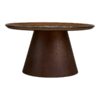 Orvieto Sofabord i Mørkebrun Asketræ & Glas fra House Nordic | Ø80xH42 cm - Billede 5