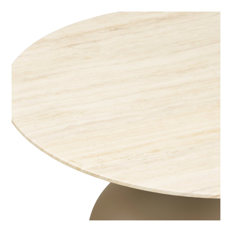 Pienza Hjørnebord i Khaki Metal & Hærdet Glas fra House Nordic | Ø50xH54 cm - Billede 5