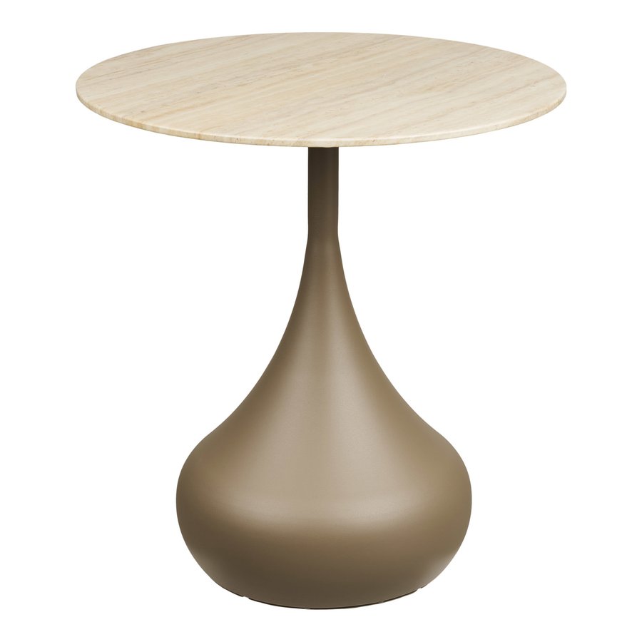 Pienza Hjørnebord i Khaki Metal & Hærdet Glas fra House Nordic | Ø50xH54 cm - Billede 4