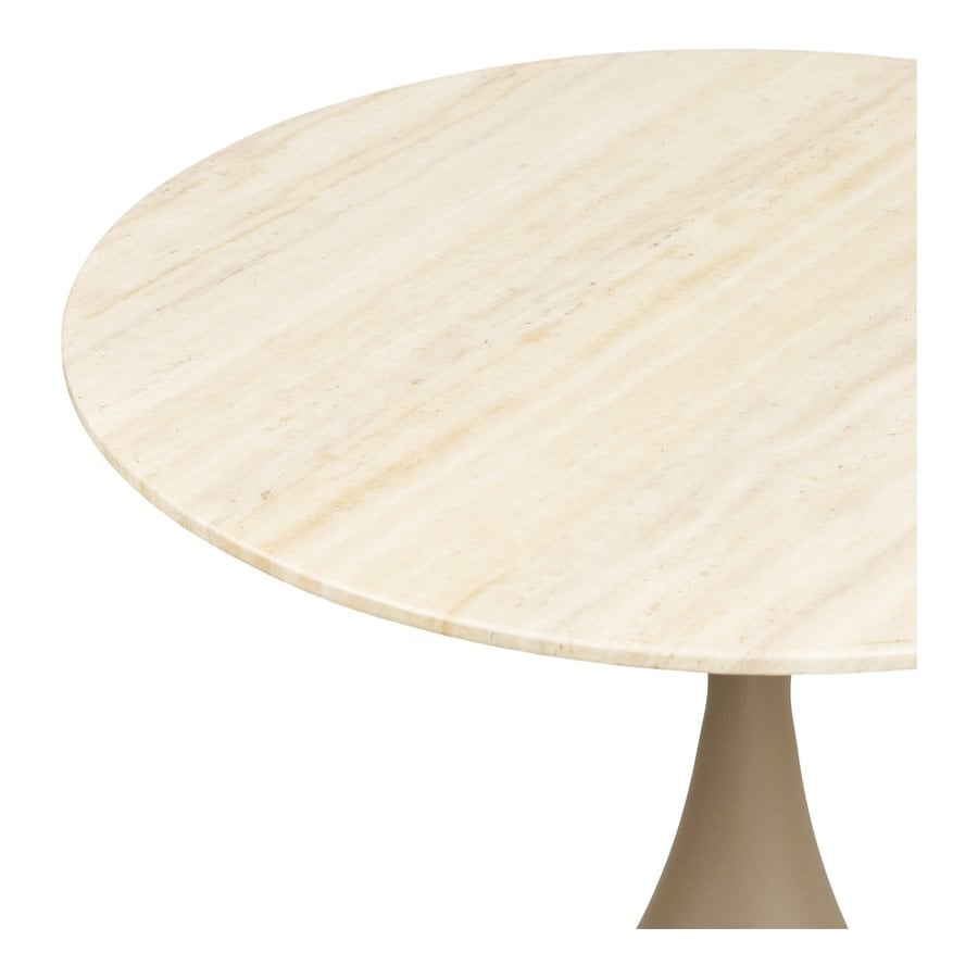 Pienza Sofabord i Khaki Metal & Hærdet Glas fra House Nordic | Ø70xH42 cm - Billede 6