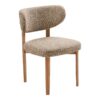 recco-spisebordsstol-i-mrkebrun-polyester-ben-i-natur-metal-fra-house Recco Spisebordsstol i Mørkebrun Polyester & Ben i Natur Metal fra House Nordic | B53xL57xH79 cm - Billede 4