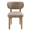 recco-spisebordsstol-i-mrkebrun-polyester-ben-i-natur-metal-fra-house-2 Recco Spisebordsstol i Mørkebrun Polyester & Ben i Natur Metal fra House Nordic | B53xL57xH79 cm - Billede 5