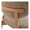 recco-spisebordsstol-i-mrkebrun-polyester-ben-i-natur-metal-fra-house-5 Recco Spisebordsstol i Mørkebrun Polyester & Ben i Natur Metal fra House Nordic | B53xL57xH79 cm - Billede 8