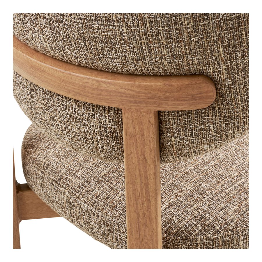 recco-spisebordsstol-i-mrkebrun-polyester-ben-i-natur-metal-fra-house-5 Recco Spisebordsstol i Mørkebrun Polyester & Ben i Natur Metal fra House Nordic | B53xL57xH79 cm - Billede 8