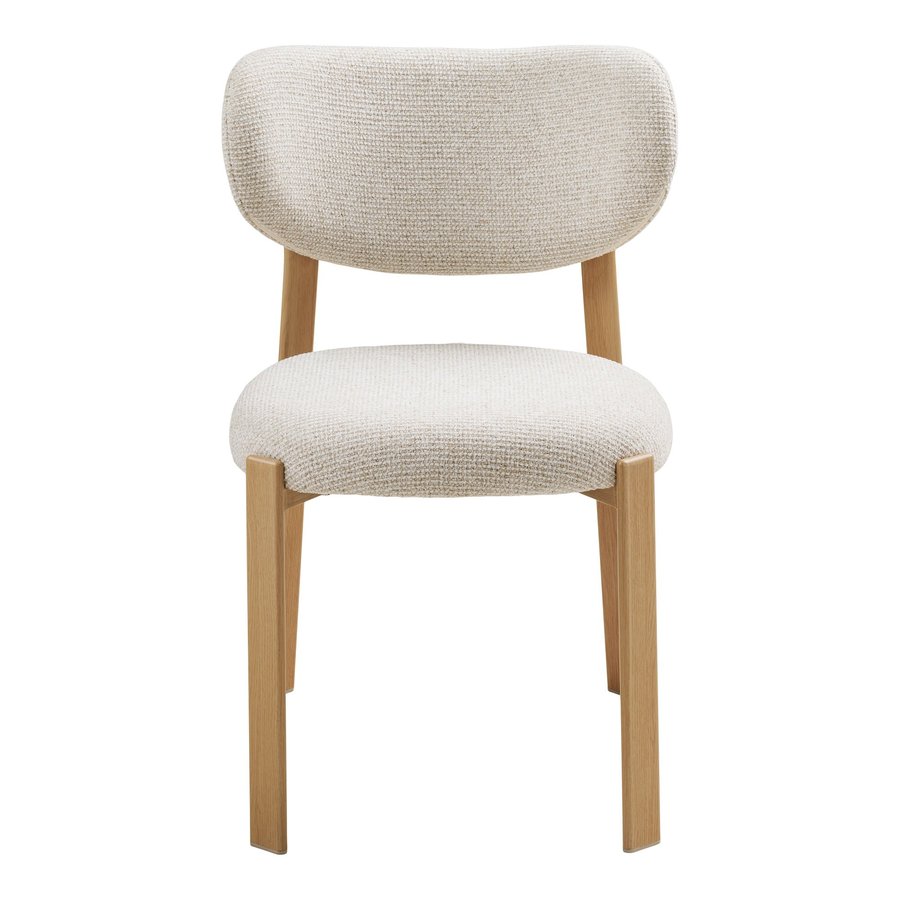 Savina Spisebordsstol i Sand Polyester & Ben i Natur Metal fra House Nordic | B50xL60xH81 cm - Billede 5