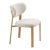 Savina Spisebordsstol i Sand Polyester & Ben i Natur Metal fra House Nordic | B50xL60xH81 cm - Billede 6