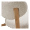 Savina Spisebordsstol i Sand Polyester & Ben i Natur Metal fra House Nordic | B50xL60xH81 cm - Billede 8
