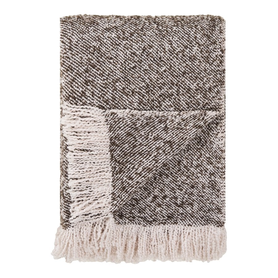 Sira Plaid i Beige/Brun Polyester & Akryl fra House Nordic | B130xL180 cm - Billede 4