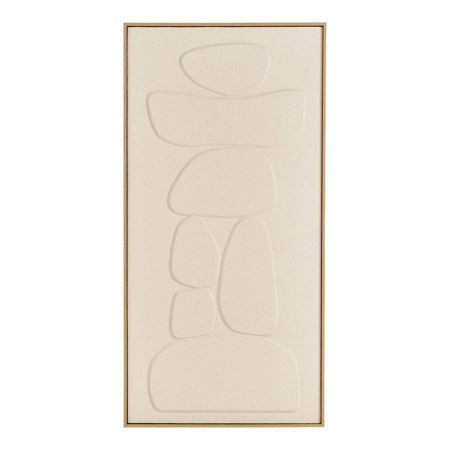 Victoria Relief Vægdekoration i Beige Polyester & Fyrretræ fra House Nordic | B60xL4,5xH120 cm - Billede 4