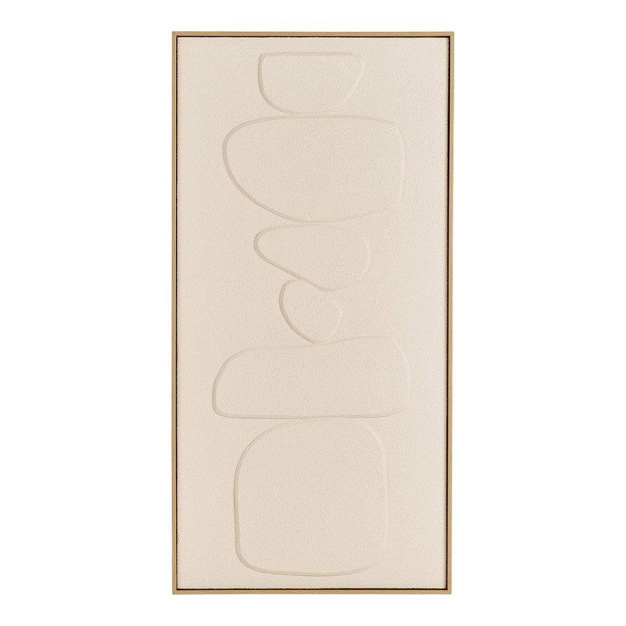 Victoria Relief Vægdekoration i Beige Polyester & Fyrretræ fra House Nordic | B60xL4,5xH120 cm - Billede 4