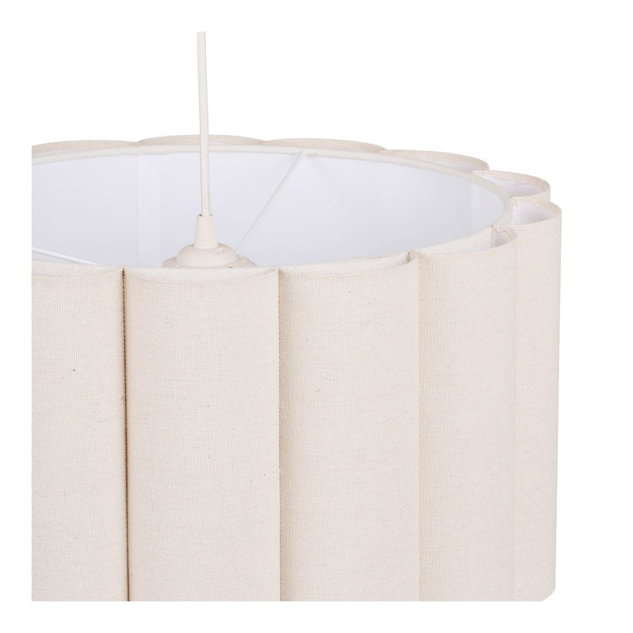 watton-pendel-i-beigegr-linen-stl-fra-house-nordic-45xh25-cm-3-1 Watton Pendel i Beige/Grå Linen & Stål fra House Nordic | Ø45xH25 cm - Billede 6
