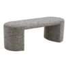 Westport Bænk i Sort/Hvid Bouclé fra House Nordic | B120xL45xH44 cm - Billede 4