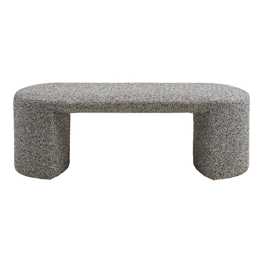 Westport Bænk i Sort/Hvid Bouclé fra House Nordic | B120xL45xH44 cm - Billede 5
