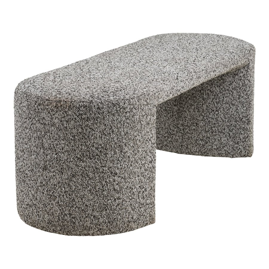 Westport Bænk i Sort/Hvid Bouclé fra House Nordic | B120xL45xH44 cm - Billede 6