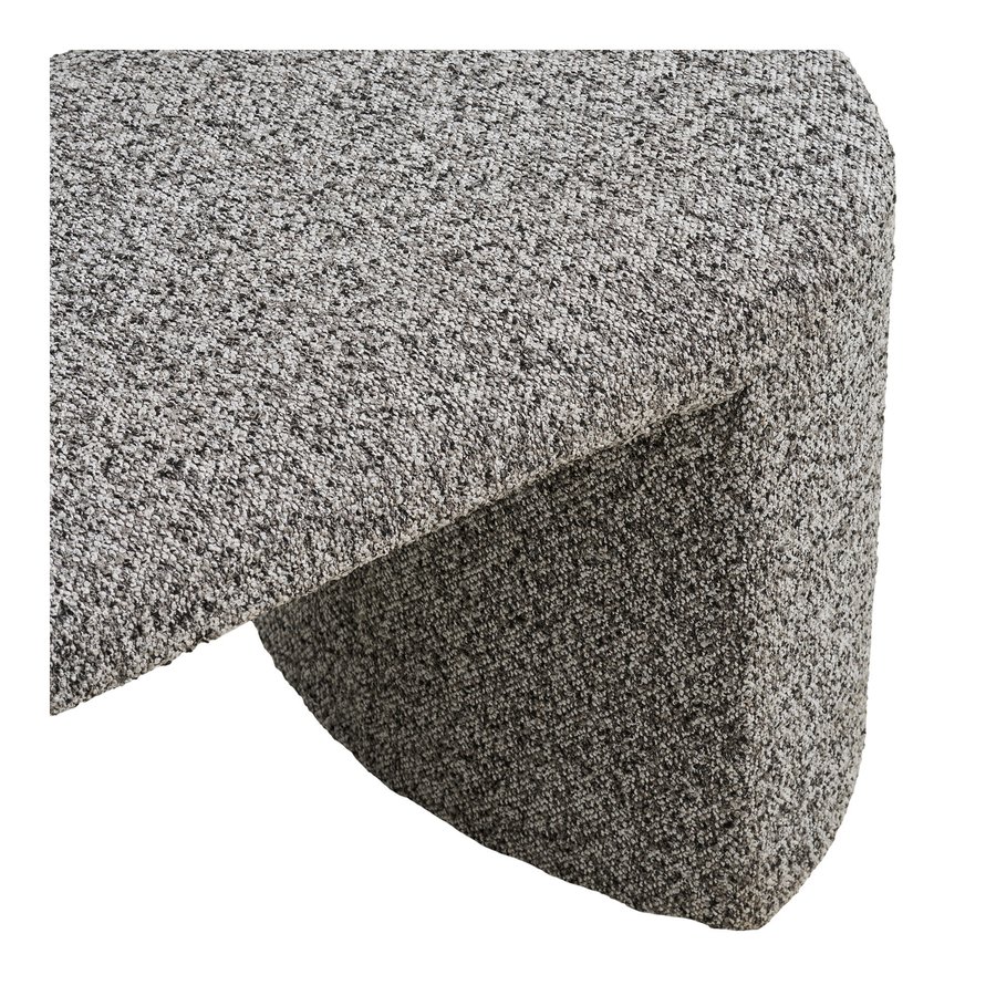 Westport Bænk i Sort/Hvid Bouclé fra House Nordic | B120xL45xH44 cm - Billede 8