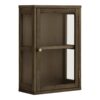 Zamora Væghængt Vitrineskab i Mørkebrun Egetræ & Hærdet Glas fra House Nordic | B20xD40xH60 cm - Billede 5
