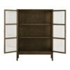 Zamora Vitrineskab i Mørkebrun Egetræ & Hærdet Glas fra House Nordic | B40xD90xH126 cm - Billede 6