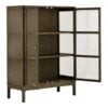 Zamora Vitrineskab i Mørkebrun Egetræ & Hærdet Glas fra House Nordic | B40xD90xH126 cm - Billede 7