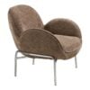 Zomba Loungestol i Brun Polyester & Ben i Krom Metal fra House Nordic | B79xL79,5xH77 cm - Billede 6